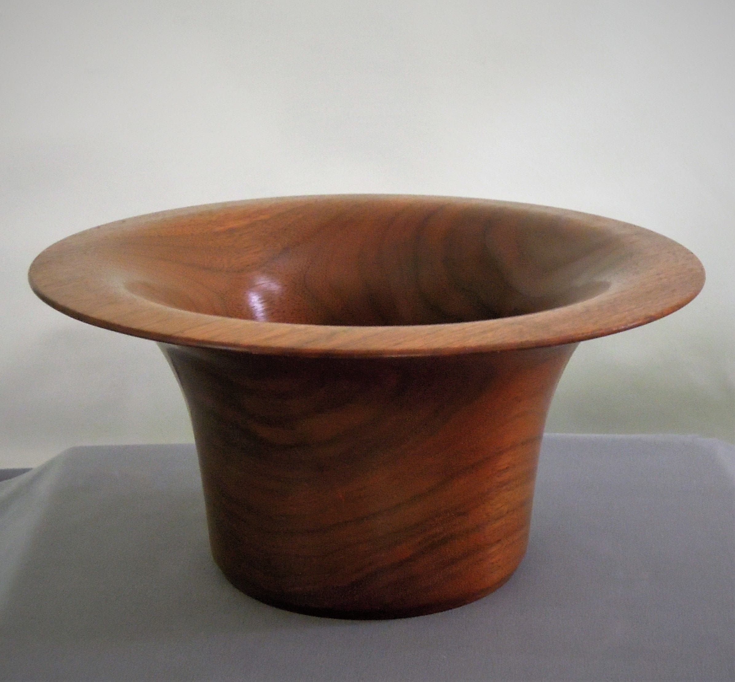 Made of English Walnut
4.5"H X 9.75"Dia.
Signed and #116